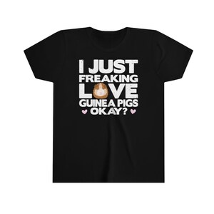 Kids Guinea Pig Tshirt, Guinea Pig Lover Tee Shirt, Guinea Pig Gifts, Funny Guinea Pig T-shirt
