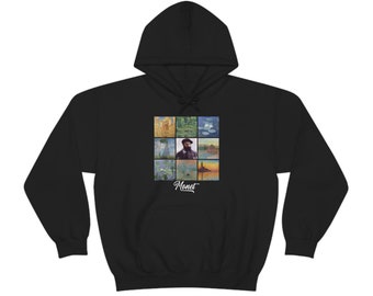 Monet Hooded Sweatshirt, Womens Art Lover Hoodie, Mens Monet Hoodie, Art Student Gifts, Artist Apparel