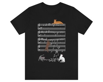 Funny Cat Shirt, Cat And Music Lover Tshirt, Cat Musician Tshirt, Cat Lover Gifts