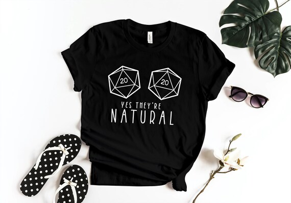 Womens Natural D20 Boobs Dice Tabletop Girl Gamer Humor Womens Natural D20 Boobs Dice Tabletop Girl Gamer Humor