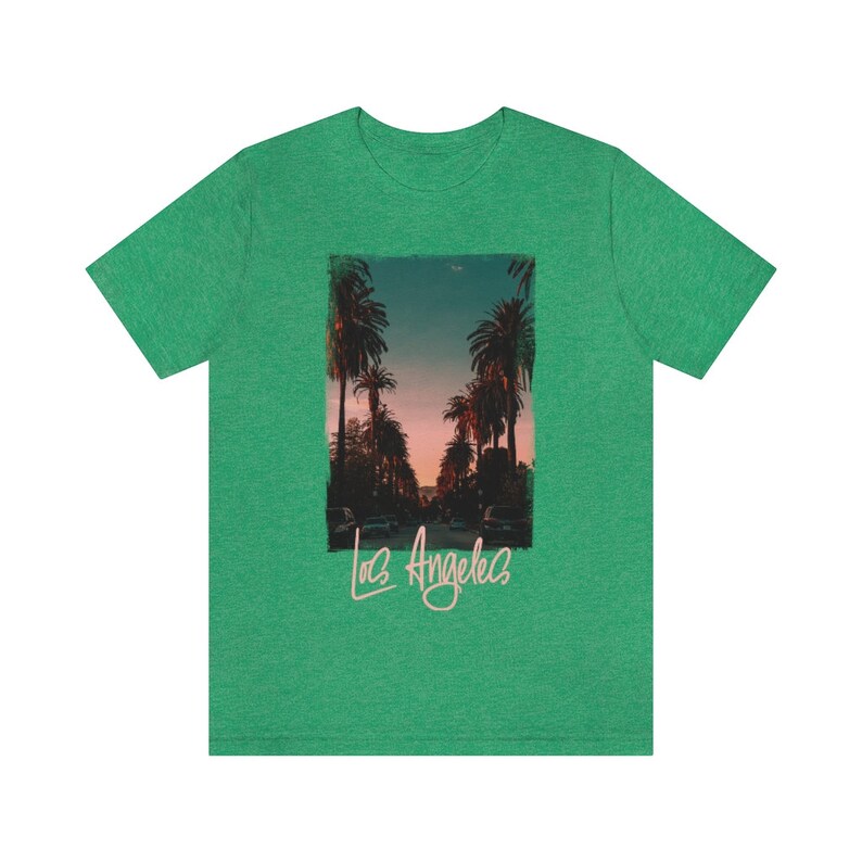 Los Angeles Tshirt, Mens LA Tee, Womens Los Angeles Shirt, Los Angeles Lover t-shirt, California Tourist Gift Heather Kelly