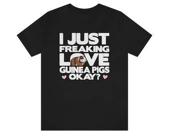 Guinea Pig Tshirt, Guinea Pig Lover Tee Shirt, Guinea Pig Gifts, Funny Guinea Pig T-shirt
