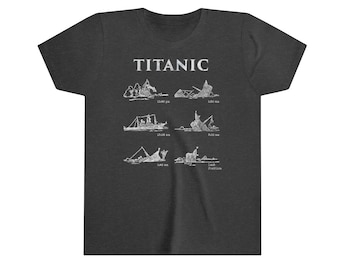 Titanic Shirt For Kids, Vintage Titanic Tee, Titanic Sinking Tshirt, Titanic Gift, Kids Titanic Shirt, Titanic Lover, Bella+Canvas Tshirt