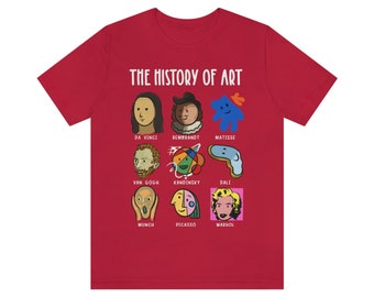 Mens Art Lover Tshirt, Womens History of Art Tee, Art Historian