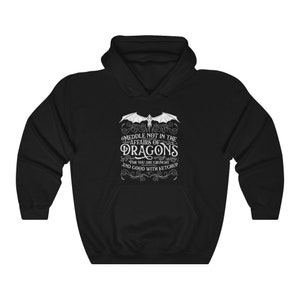 Funny RPG Hoodie, Meddle Not Affairs Dragons Hooded Sweatshirt, Dragon RPG Hoodie, Tabletop Gaming Gift, Roleplay Gamer Merch