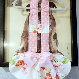 Floral w/ Pink Polka Dot Britches/Diaper Covers For Dog/Bulldogs/French Bulldogs For Heat/Incontinency