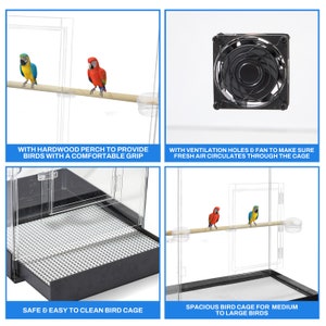 Macaw Acrylic Cage With No Base - Etsy