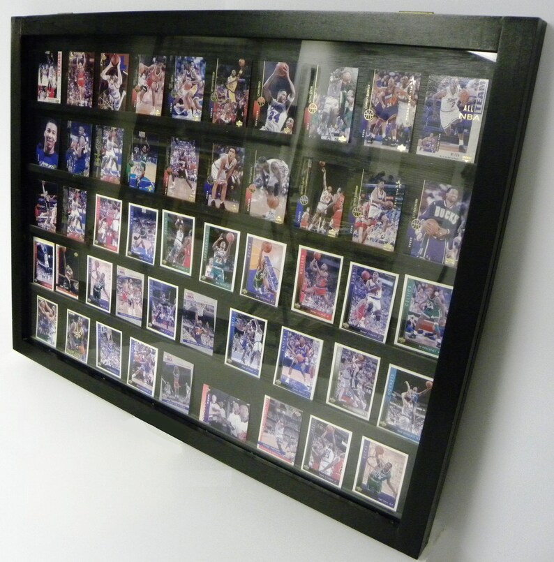 Baseball Card Display Case Reg. Blk Walmount P306B Etsy