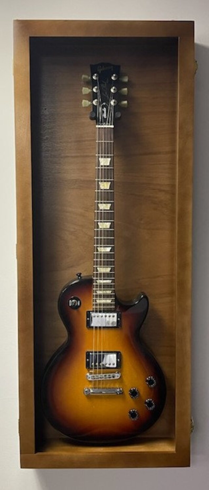 Guitar Display Case Solid Hardwood Acoustic Guitar Display Etsy