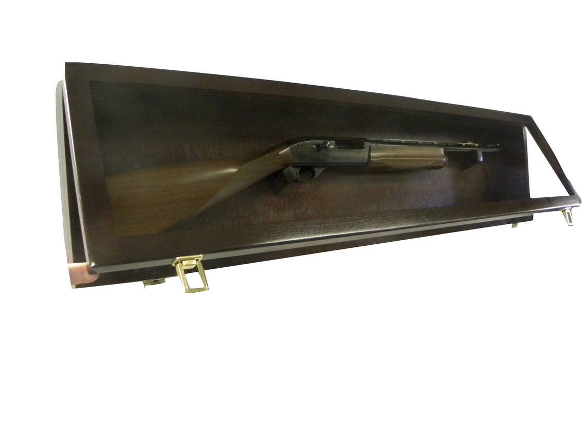 Rifle Gun Display Case All Wood With a Clear Acrylic Front Etsy
