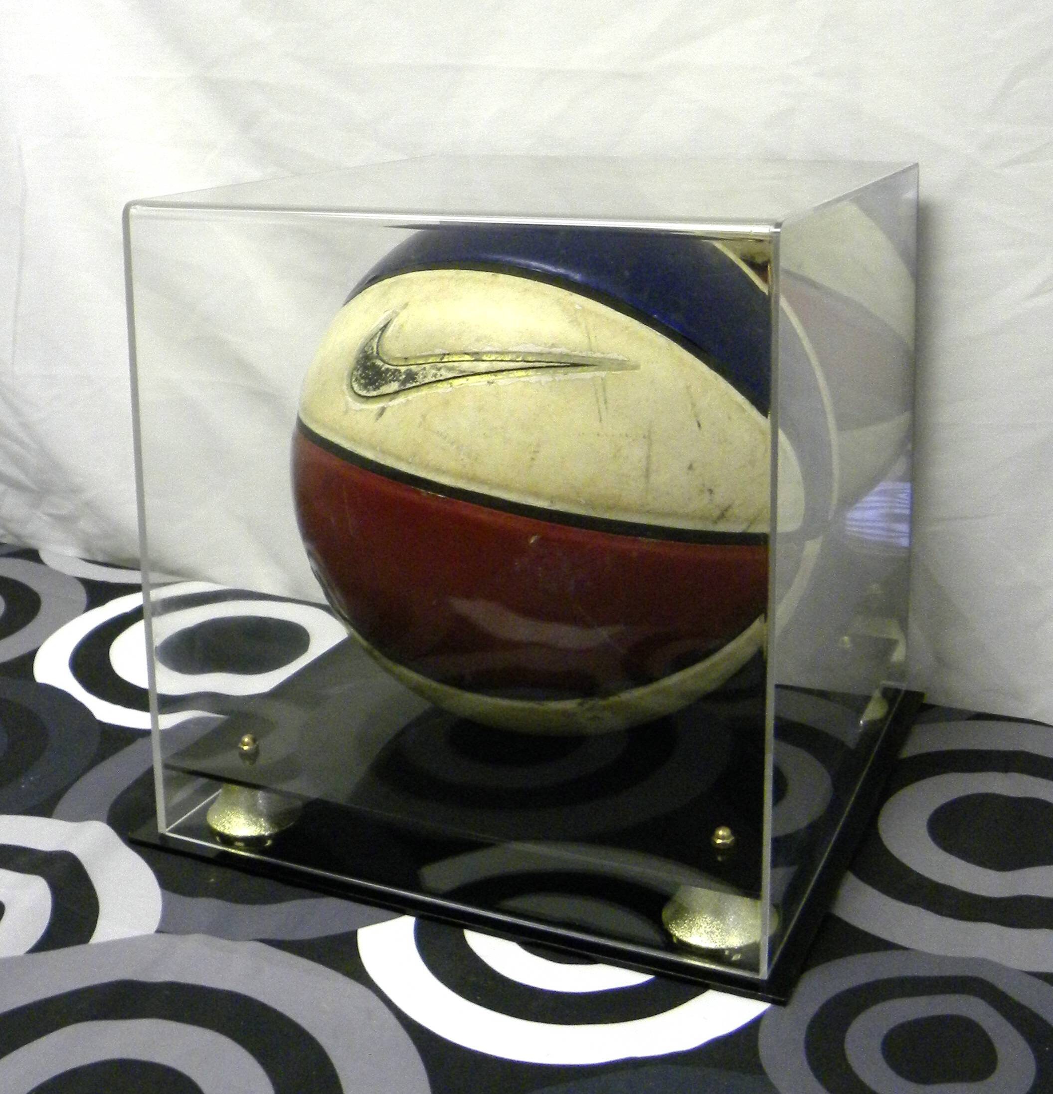 Acrylic Basketball Display Case With Black Acrylic Base and Etsy