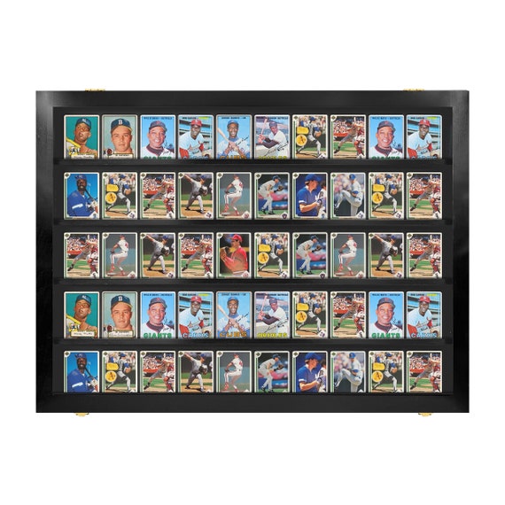 Baseball Card Display Case / Black 50 Ungraded Display Case Wall Mount /  Sports Cards / Secure and Lockable / Made in the USA P306B - Etsy
