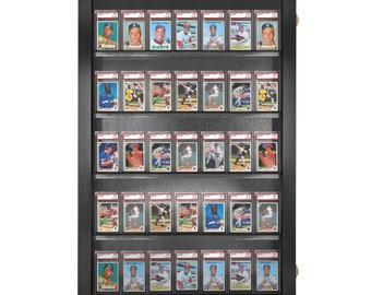 Baseball, Football, Sports Card Display case, Display case for Graded Sports cards, PSA, Beckett graded cards 35 Deep