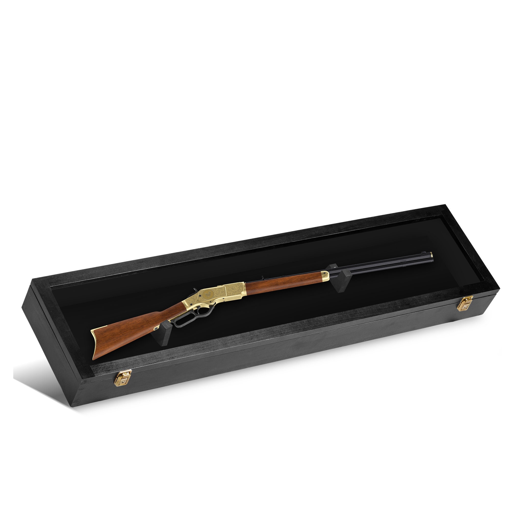 Rotating Rifle Display Case PENNZONI Gun Display Case, Rifle Display Case, Gun Display Case for ...