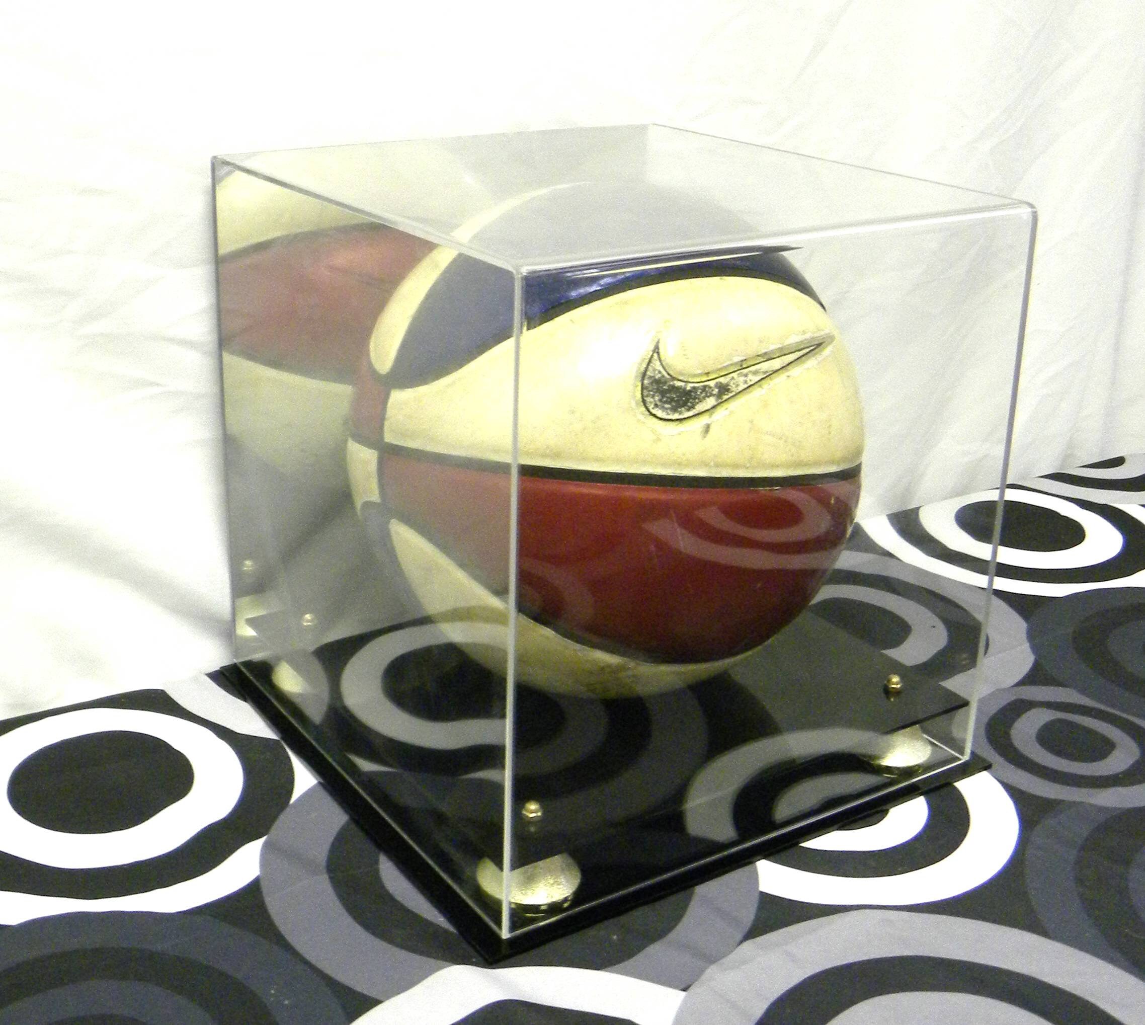 Acrylic Basketball Display Case With Black Acrylic Base and Etsy