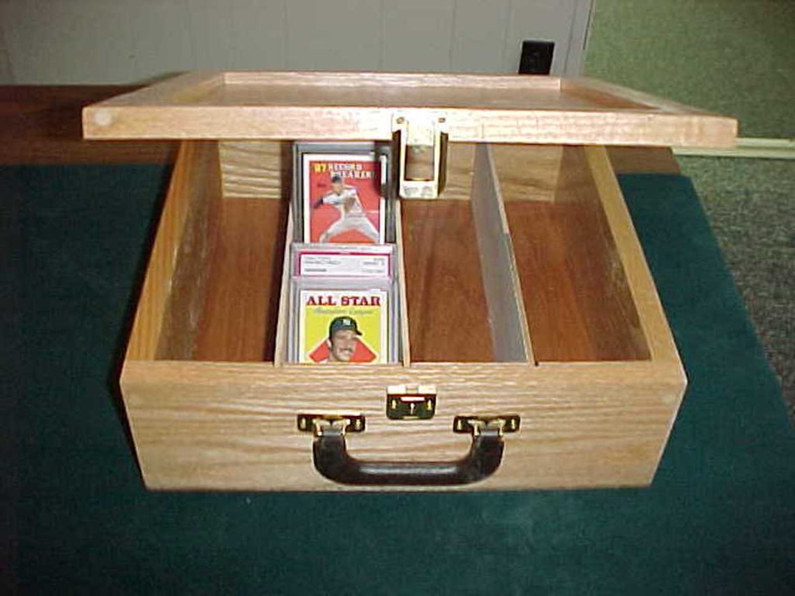Oak Storage Case for Baseball Cards / Oak Etsy