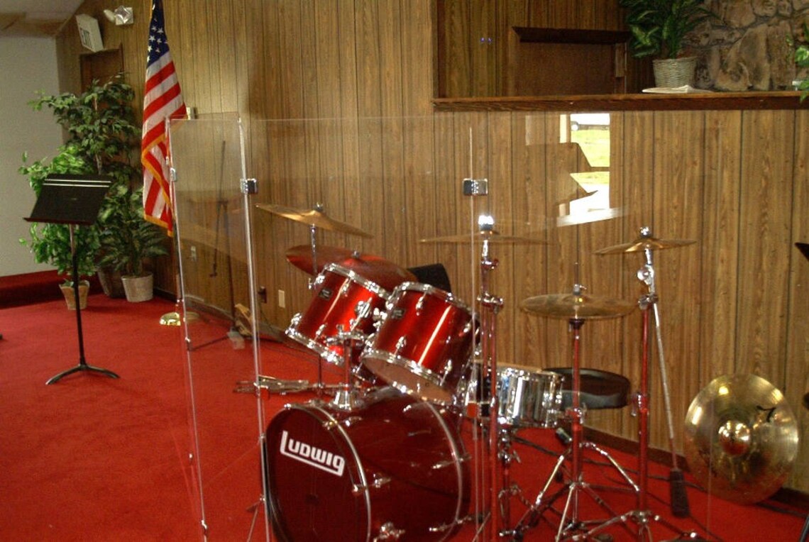 Drum Shield Drum Shields Drum Booth Sound Booth DS4 With Etsy