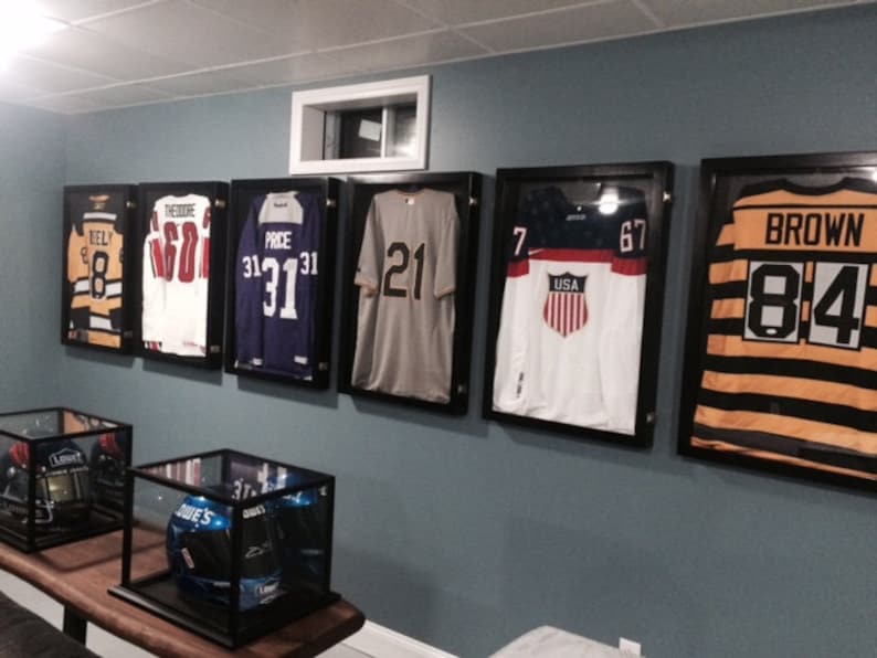 Jersey Display Case Hockey Jersey Display Case Football Etsy