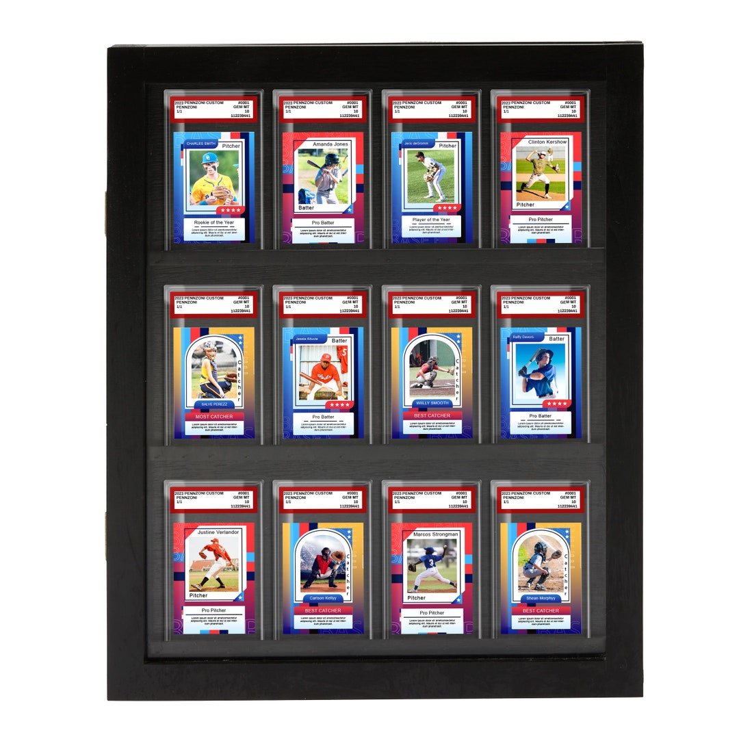 Graded Baseball Sportscard Display Case Display Case for Etsy