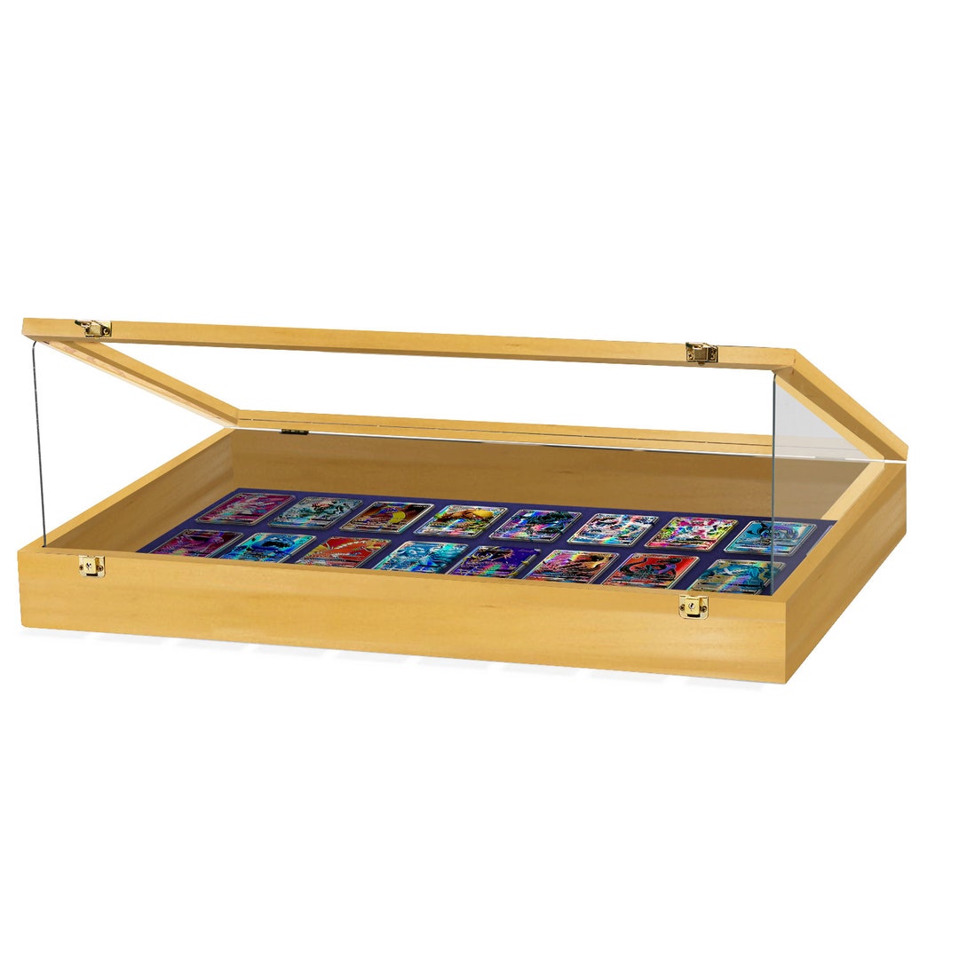 Trade Show Display Case Golden Oak Finish 24 X 36 X 4 Display Case