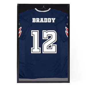 PENNZONI Jersey Frame Display Case, Clear Acrylic Shadow Box for Jersey Display, Sports Display Case