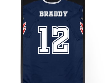 PENNZONI Jersey Frame Display Case, Clear Acrylic Shadow Box for Jersey Display, Sports Display Case
