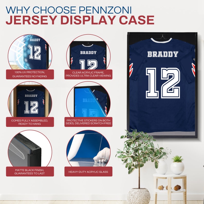 Vitrines de maillot, Jeresy Frames, Vitrine de maillot de football, Vitrine de maillot de baseball, Vitrine de maillot image 2