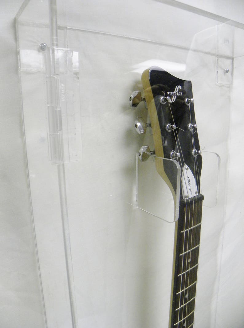 Acrylic Guitar Display Case All Acrylic Crystal Clear Guitar Etsy