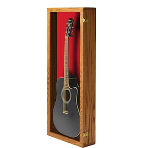 Guitar Display Case Solid Hardwood Acoustic Guitar Display Case bild 9