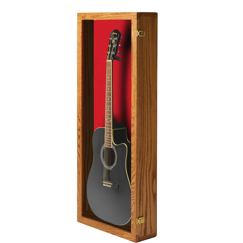 Guitar Display Case Solid Hardwood Acoustic Guitar Display Case bild 9