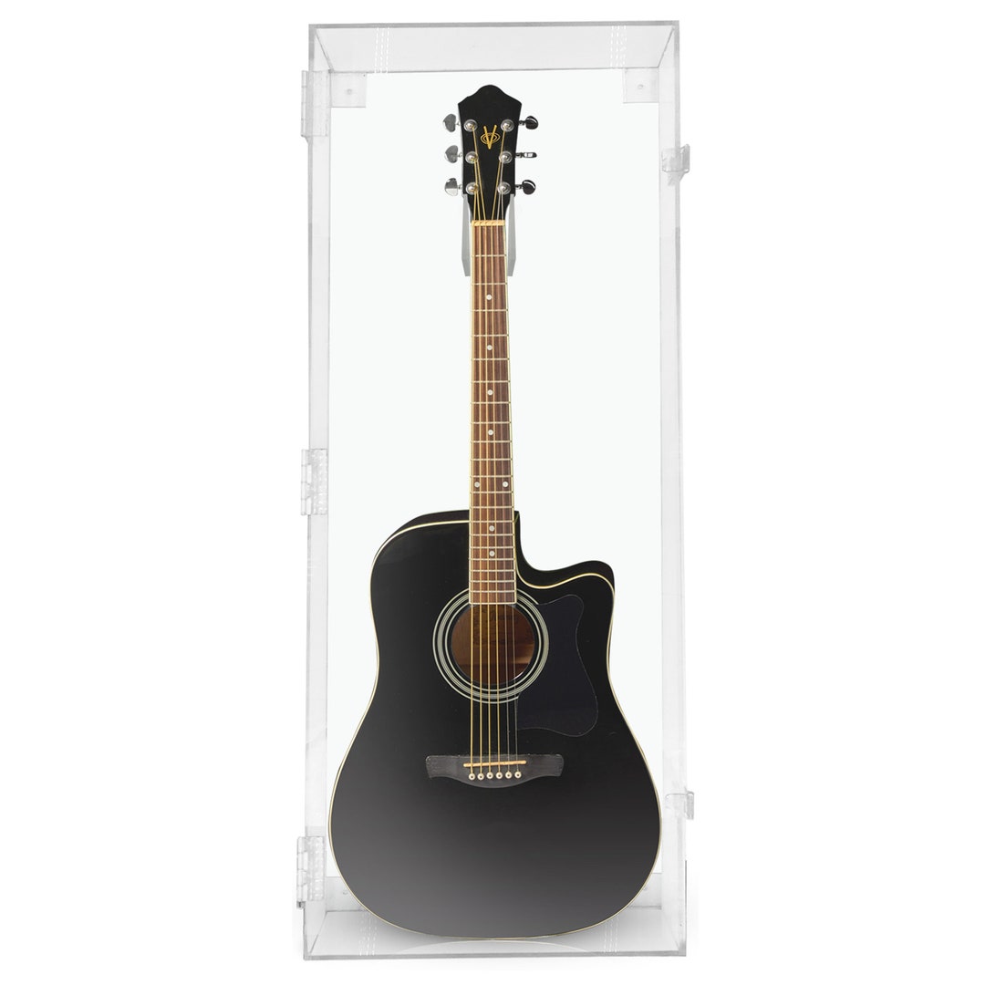 Acoustic Acrylic Guitar Display Case All Acrylic With Clear Acrylic Back Etsy