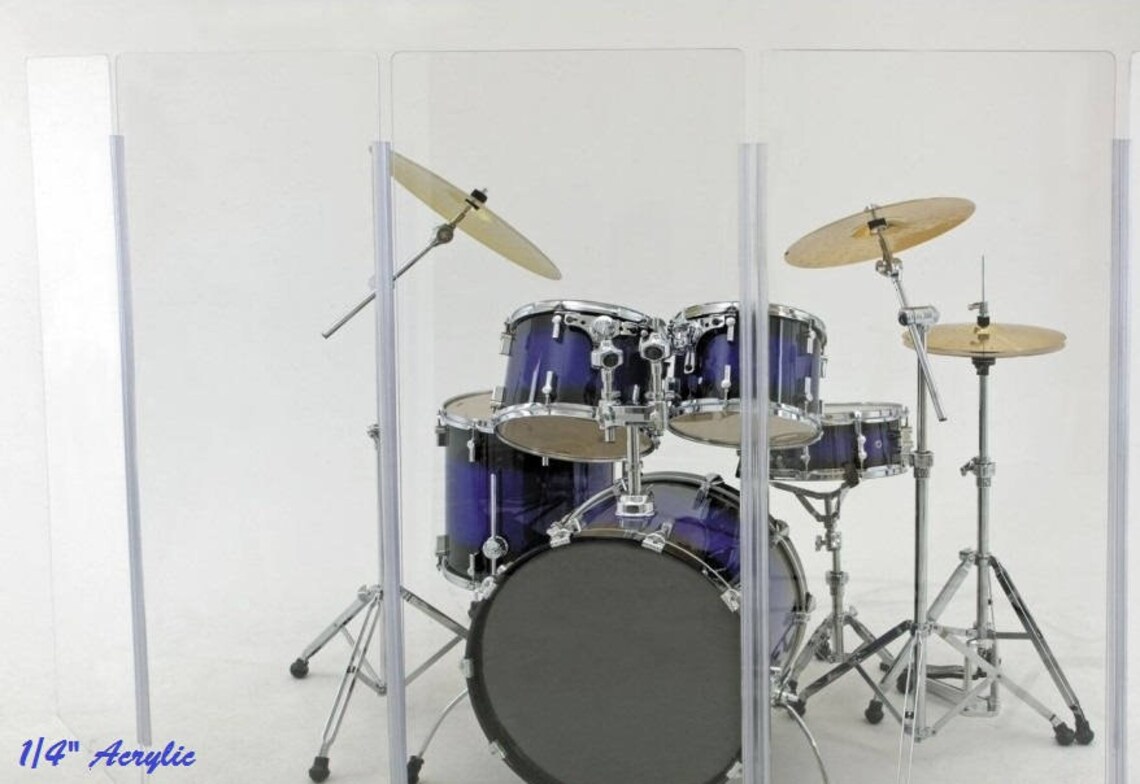 Drum Shields Drum Shield Drum Booth Sound Booth DS1L Drum Etsy