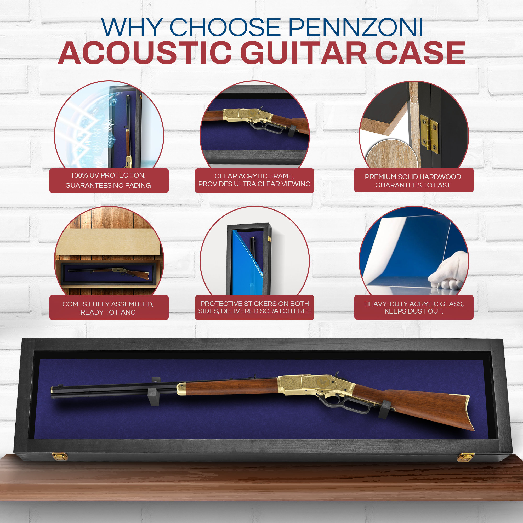 Rifle Gun Display Case All Wood With a Clear Acrylic Front - Etsy