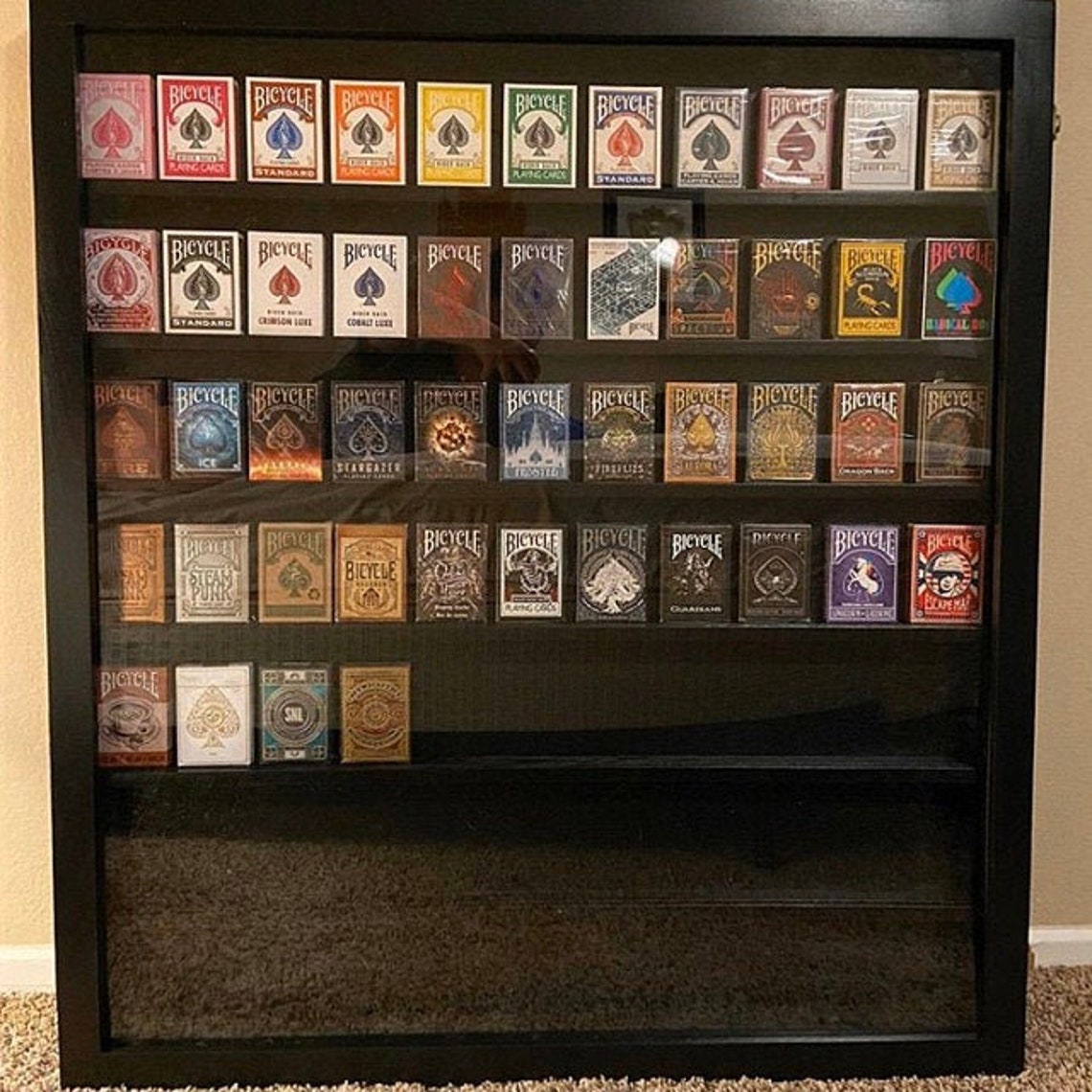 Card Deck Display Case for Decks of Cards/Playing Card Deck Etsy