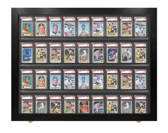 36 Horizontal Graded Baseball Card display Case DEEP  PSA Beckett