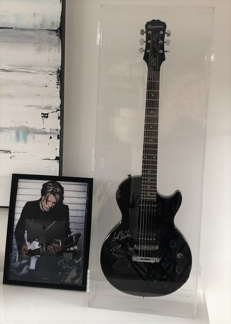 Acrylic Guitar Display Case All Acrylic Crystal Clear Guitar Etsy