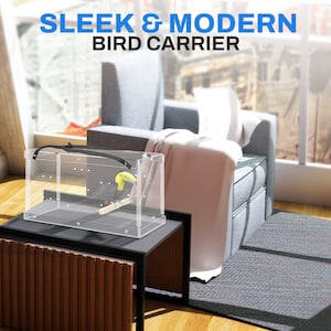 Porta pájaros para guacamayos totalmente acrílico / Acrílico reductor de ruido / Acrílico de primera calidad / Fabricado en EE. UU. imagen 7