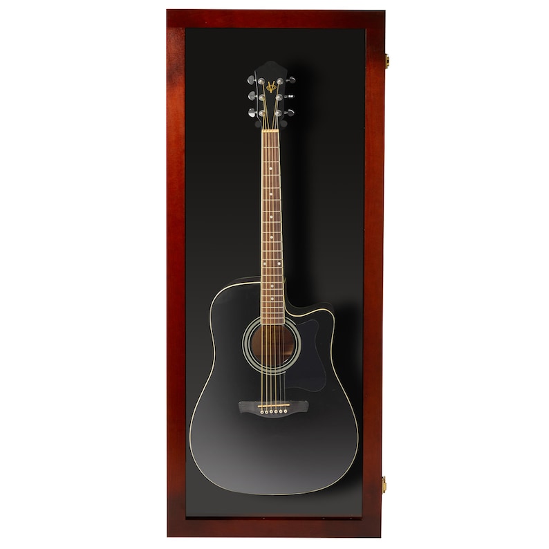 Guitar Display Case Solid Hardwood Acoustic Guitar Display Case bild 2
