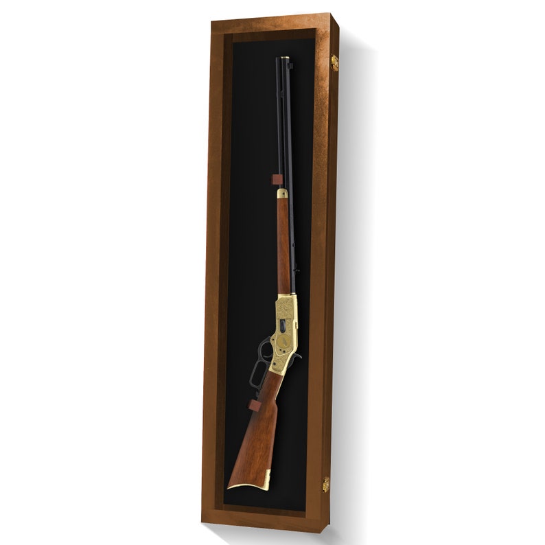 Rifle Gun Display Case All Wood With a Clear Acrylic Front - Etsy