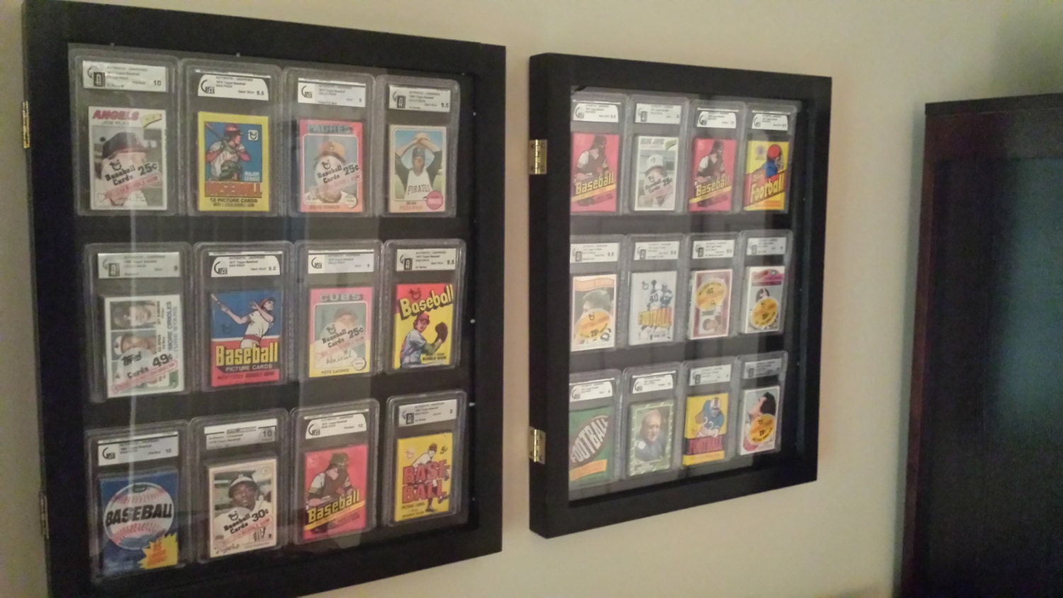 Graded Baseball Sportscard Display Case Display Case for Etsy