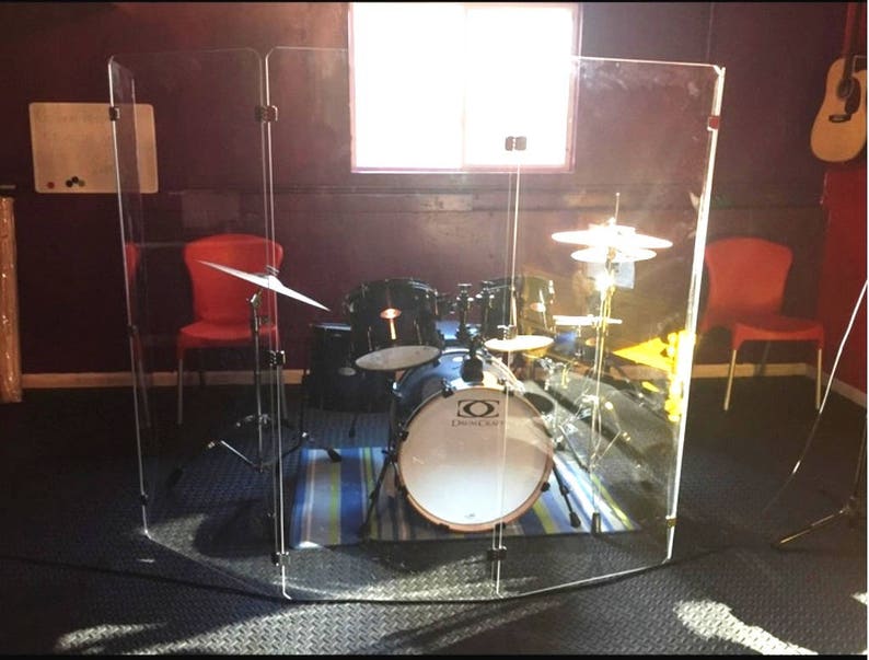 Drum Shield Drum Shields Drum Booth Sound Booth DS4 With Etsy