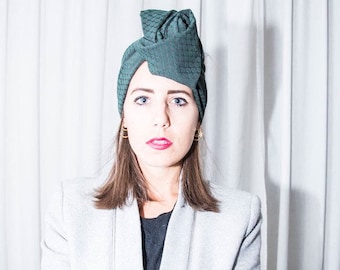 Maxmara-handmade cotton green band/turban/headband/wrap