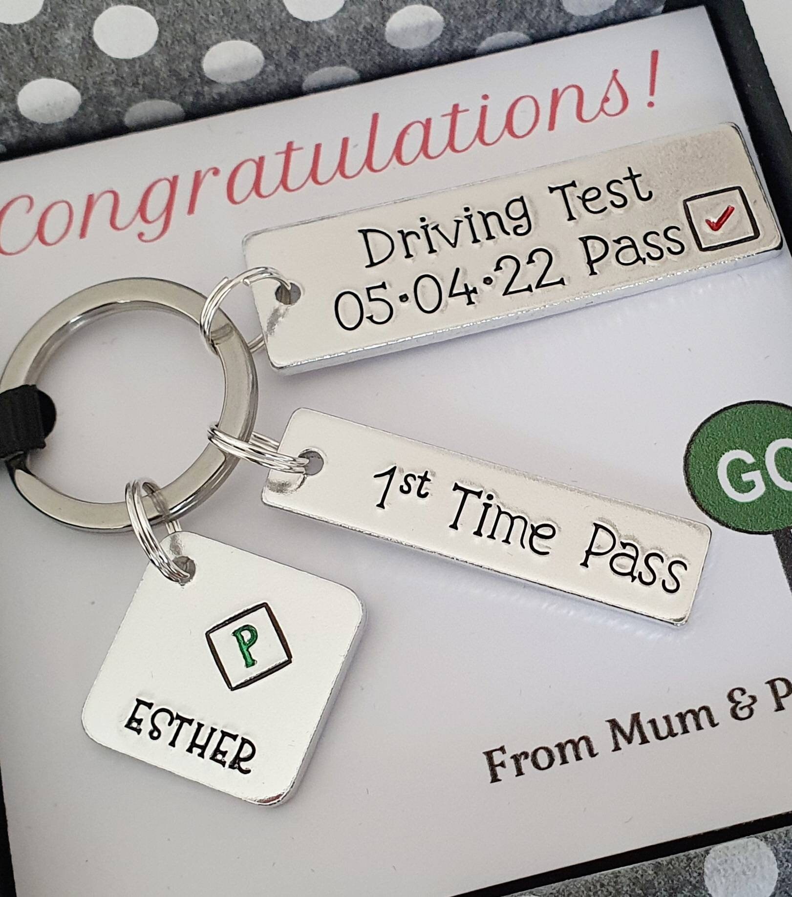 Driving Test Keyring First Car Keyring With Name and Date - Etsy UK
