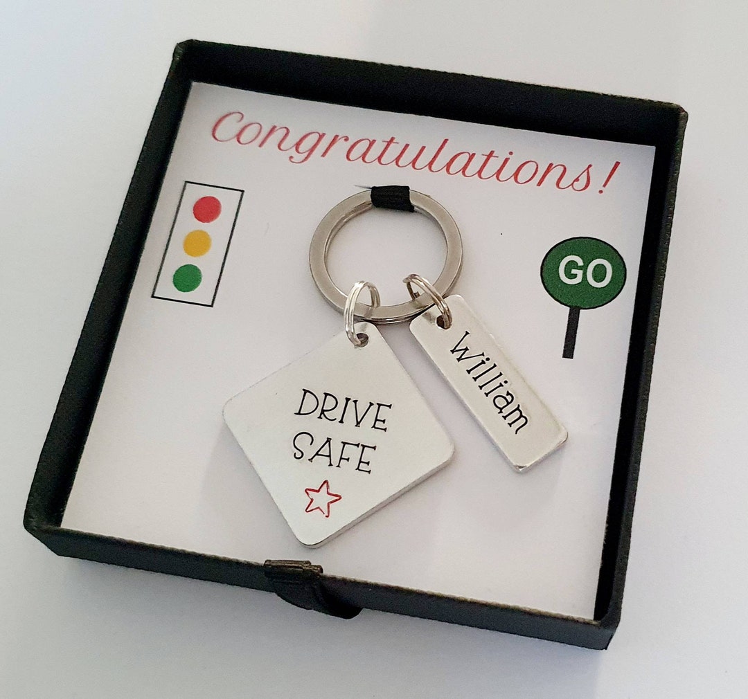 Drive Safe Keyring, Drivingtest Pass Keyring, First Car Keyring With ...
