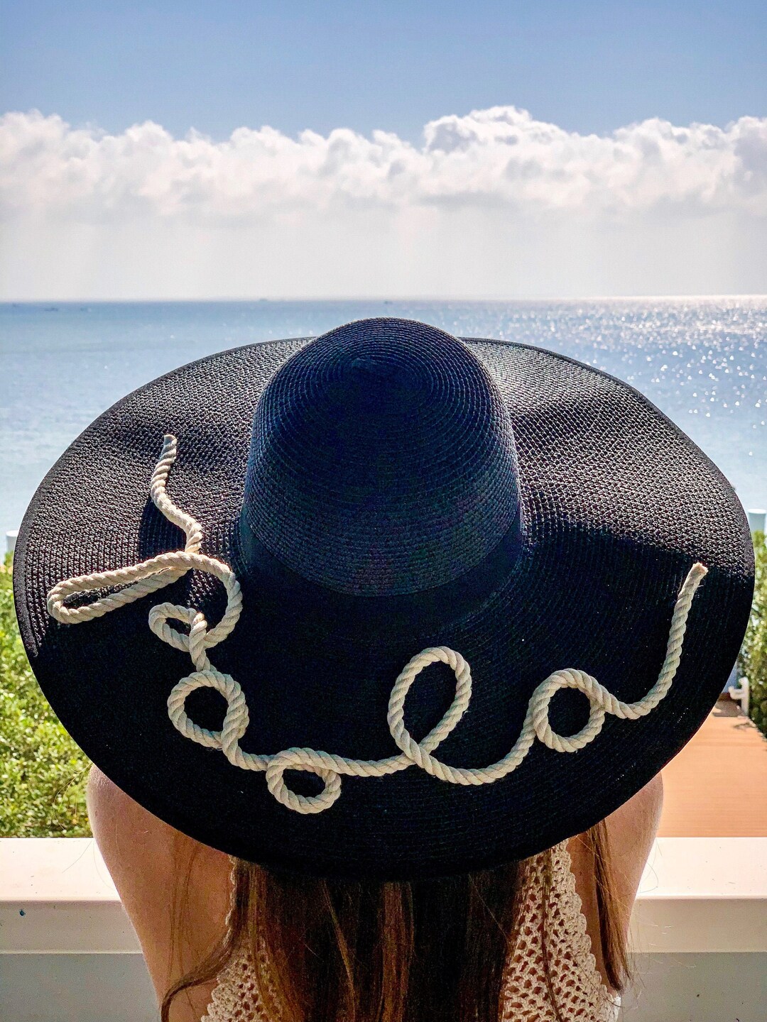 PERSONALIZED Sun Hat, Personalized Beach Hat, Personalized Floppy Hat, Vacation Hat, Staycation ...