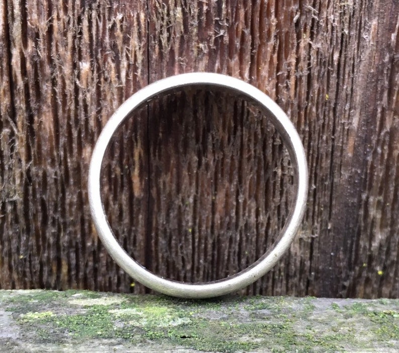 Unisex Men/'s Women/'s 925 Sterling Silver Vintage Wedding Band. Size 9 34