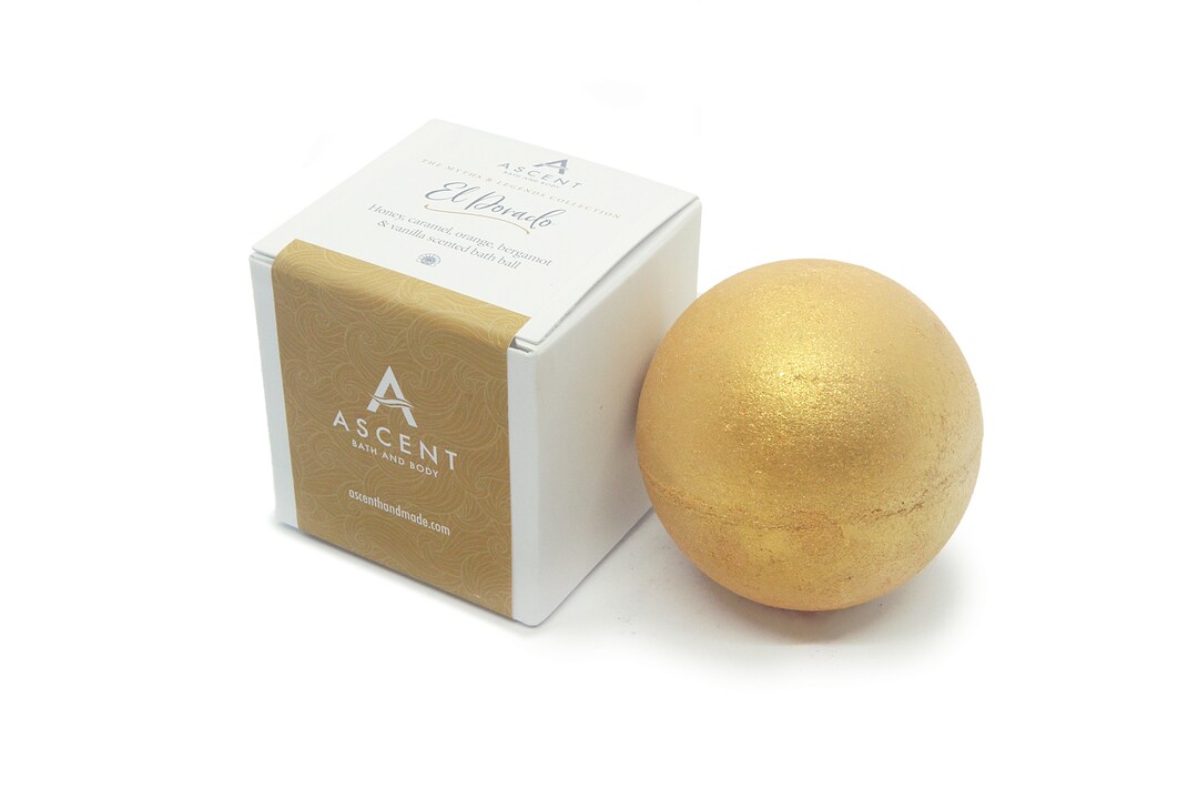 Gold Bath Bomb Glitter Bath Bomb Honey and Orange Flavour Etsy