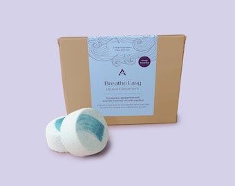 Menthol Peppermint & Eucalyptus Essential Oil Shower Steamers, Cold And Sinus Relief Shower Bomb, Travel Size Pack of 6