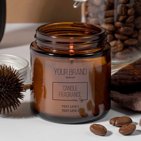 Candle Label Paper Etsy