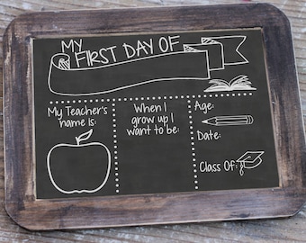 Back To School Board svg, Digital Download, First Day Of School Cut File, Chalk Board svg, School Board Cut File